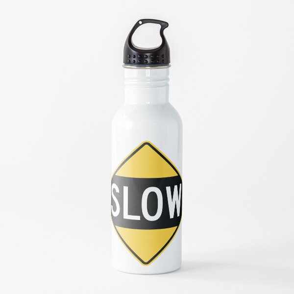 United States Sign - Slow, Old Water Bottle
