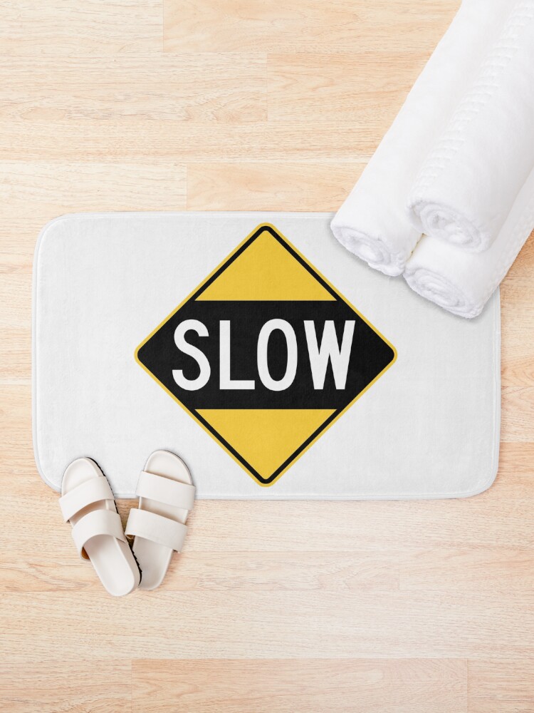 Alternate view of United States Sign - Slow, Old Bath Mat