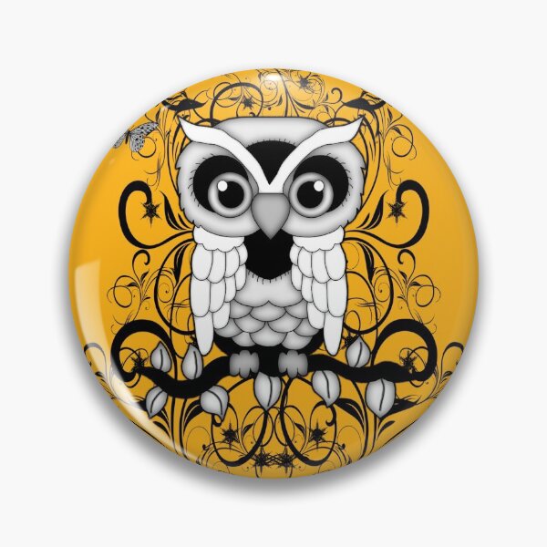 Item preview, Black lace Owl, fantasy art designed and sold by LoneAngel.