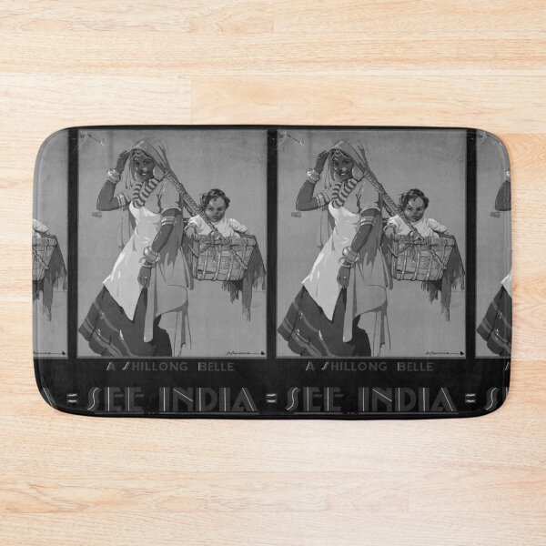 Item preview, A Shillong Belle Noire vintage travel poster designed and sold by stickart-marek.