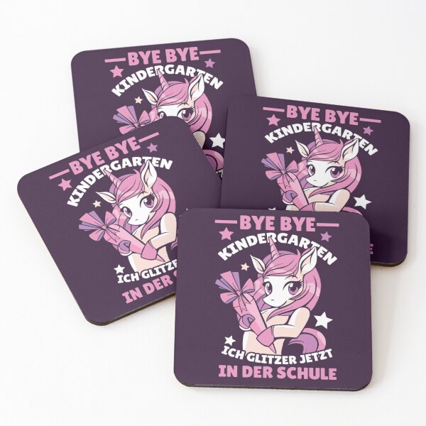 Item preview, Unicorn BYE BYE KINDERGARTEN ICH GLITZER JETZT IN DER SCHULE designed and sold by finnimoo.