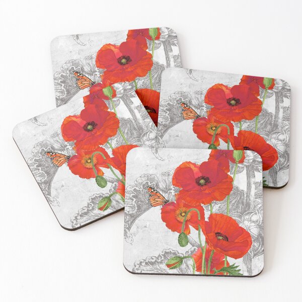 Item preview, Red Poppies 2 designed and sold by Lynnea Washburn.