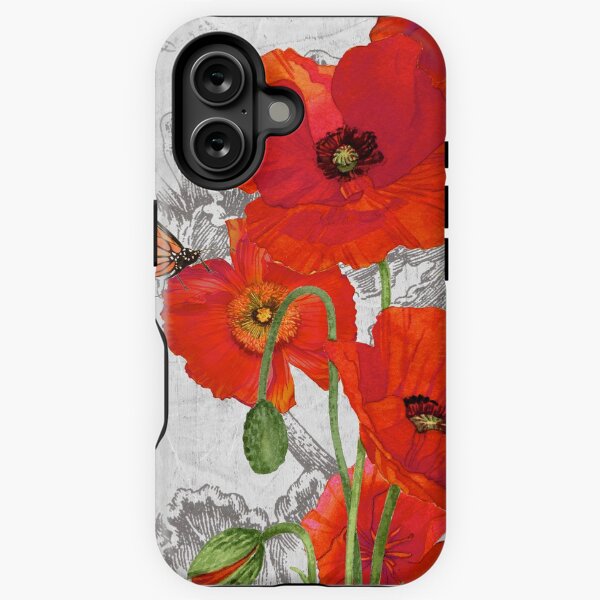 Red Poppies 2 iPhone Tough Case