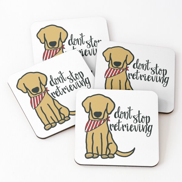 Item preview, Yellow Labrador Boy-Don’t Stop Retrieving  designed and sold by MaggieEDoodles.