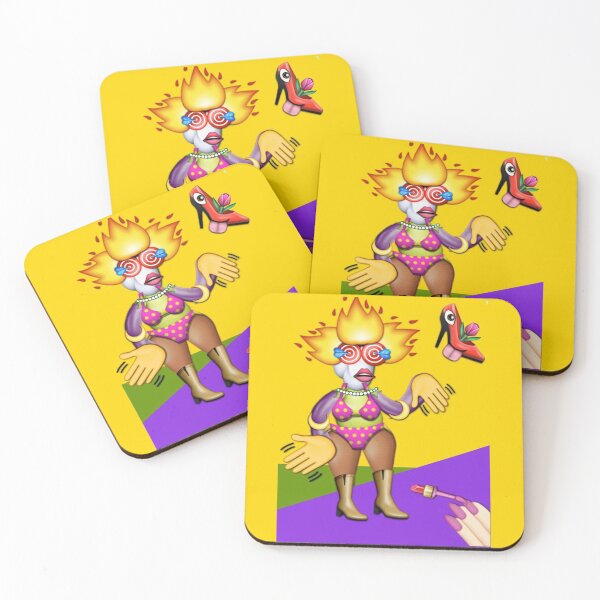 Emoji Collage #1 Coasters (Set of 4)
