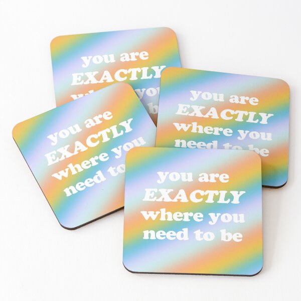 Item preview, You Are Exactly Where You Need To Be - white  designed and sold by HannahMackDesigns.