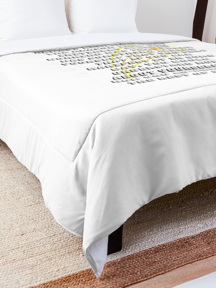 Alternate view of Advice From David Bowie Comforter