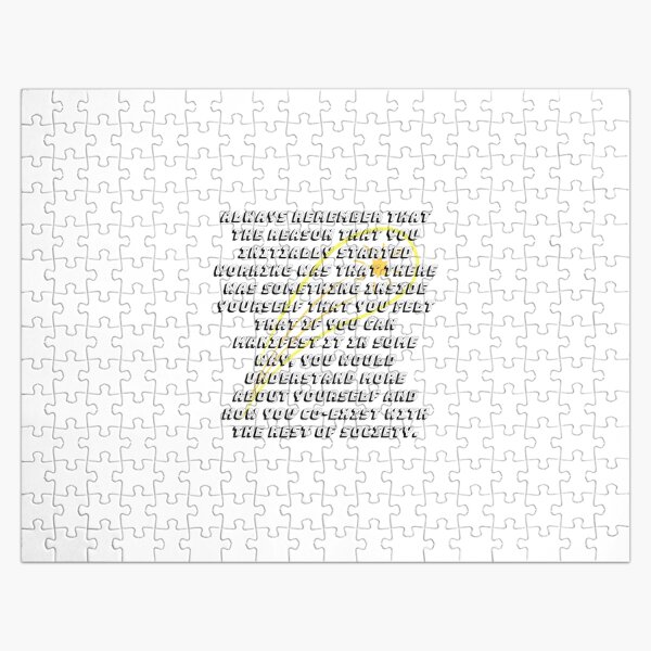 Advice From David Bowie Jigsaw Puzzle
