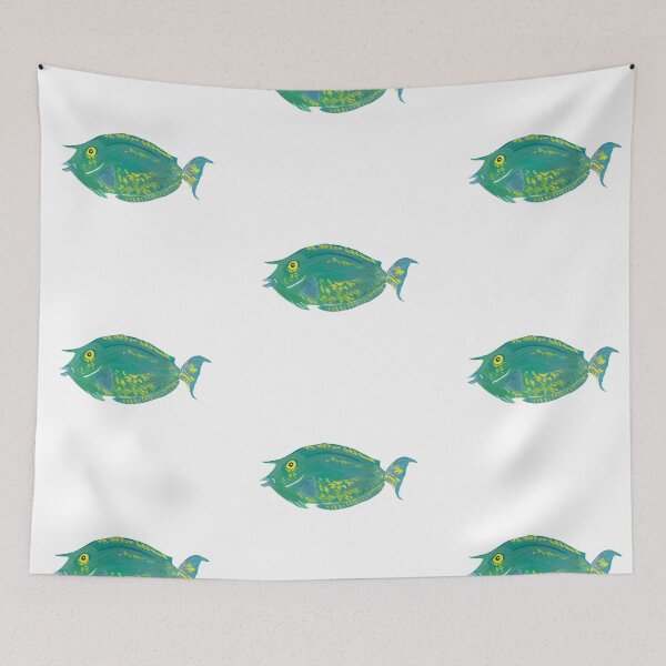 Item preview, Kala Hawaiian fish white  designed and sold by Bhargavi  Balachandran.
