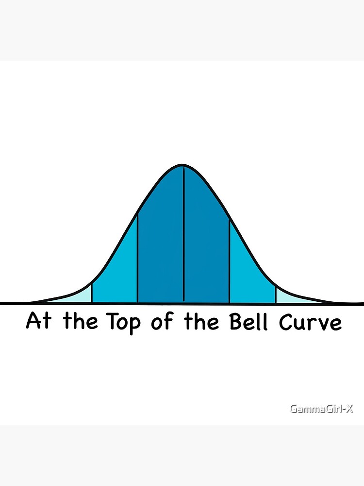 At the top of the bell curve