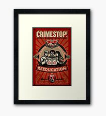 Crimestop 1984 Propaganda Poster Gerahmtes Wandbild