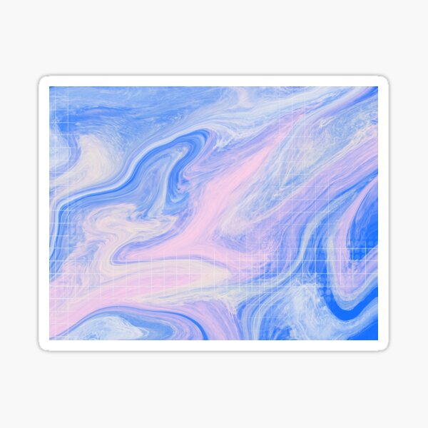 Calculate - Abstract Digital Painting Sticker