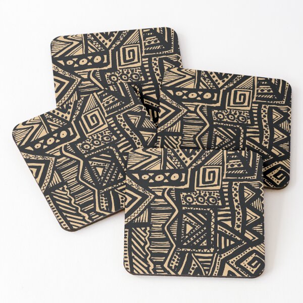 Item preview, Back and Beige Abstract Geometric designed and sold by Leslie Rogers Todder.