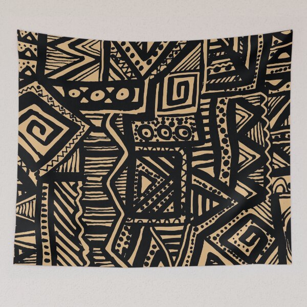 Item preview, Back and Beige Abstract Geometric designed and sold by Leslie Rogers Todder.