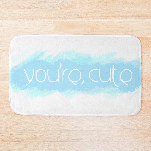 Item preview, You’re cute - blue watercolor cloud print designed and sold by Flip & Flop.