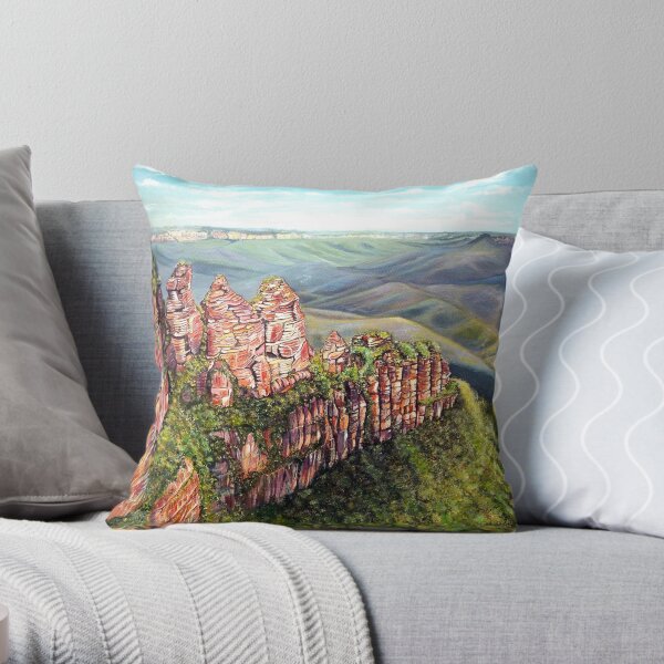 On the Edge, Blue Mountains, Australia Throw Pillow