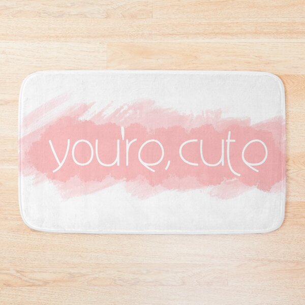 Item preview, You’re cute - pink watercolor cloud print designed and sold by Flip & Flop.