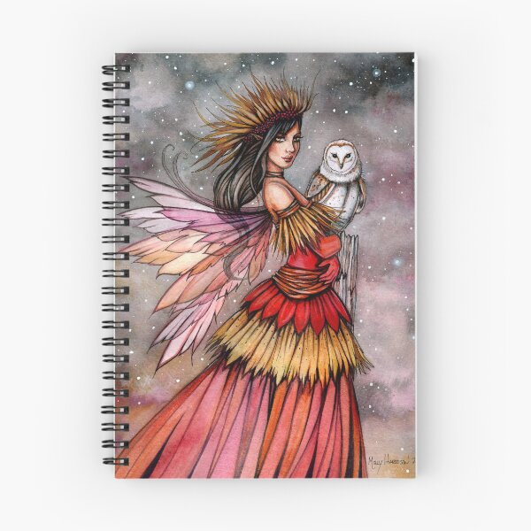 Item preview, Quiet Ember Fairy and Owl Fantasy Art designed and sold by Molly  Harrison.