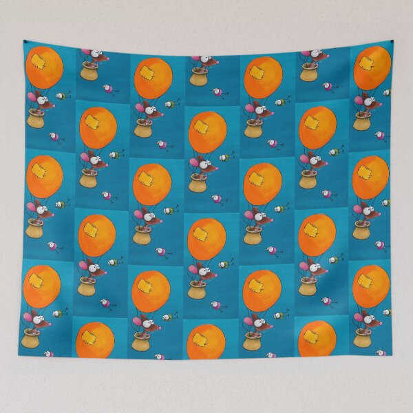 Item preview, Mouse in his hot air balloon designed and sold by StressieCat.
