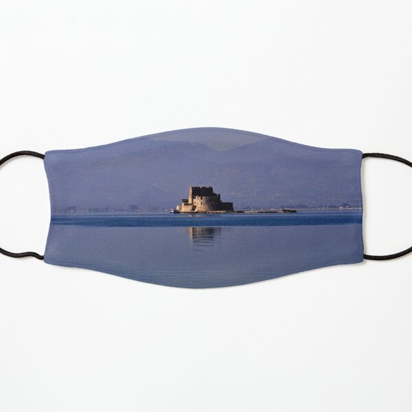 Greek Fortress in the Aegean Sea Kids Mask