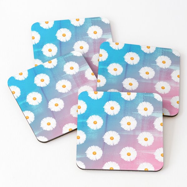 Item preview, Daisy Floral Pattern Pink and Blue  designed and sold by JenaWDesigns.