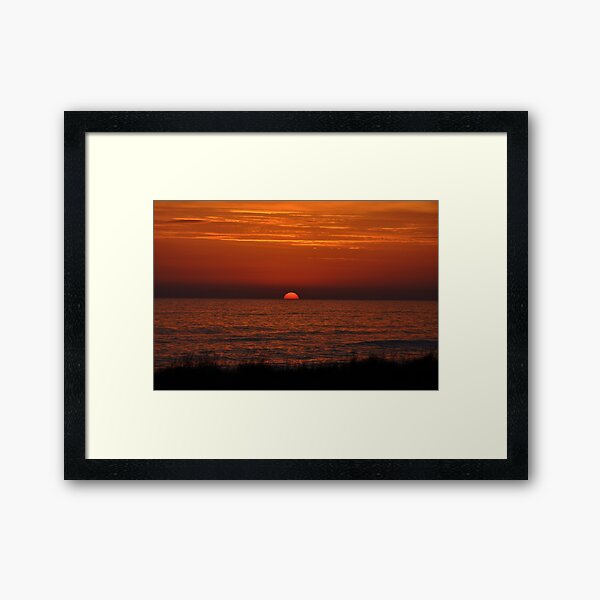 Purple Mediterranean Sunset Framed Art Print