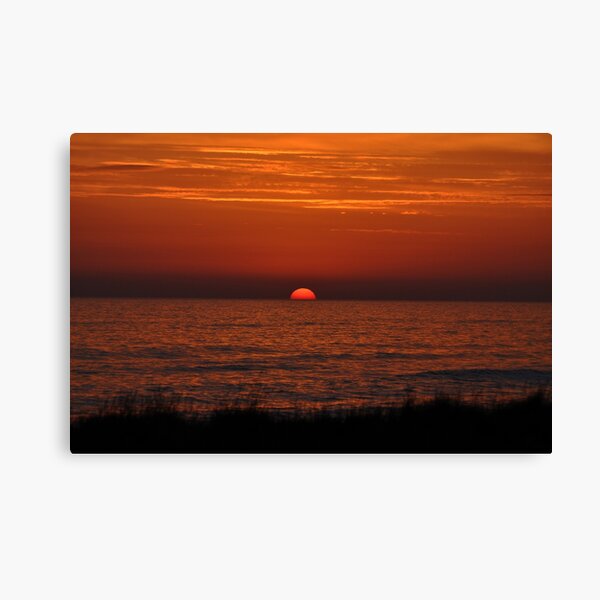 Purple Mediterranean Sunset Canvas Print
