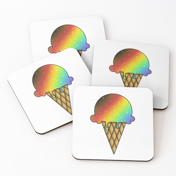Item preview, Galaxy Ice Cream - Rainbow Pride designed and sold by MyBearNugget.