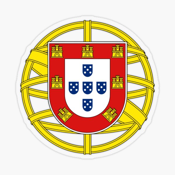 Symbol on the Portuguese Flag Transparent Sticker