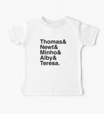 Thomas & Newt & Minho & Alby & Teresa. Baby Tee