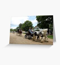 Horse and Carriage Parade Greeting Card
