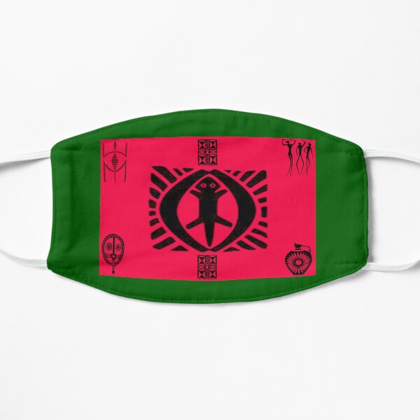 TRIBAL DESIGN Red Black Green Mask