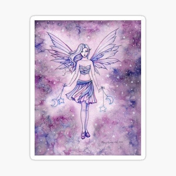 Item preview, Astralina Celestial Star Fairy Fantasy Art designed and sold by Molly  Harrison.