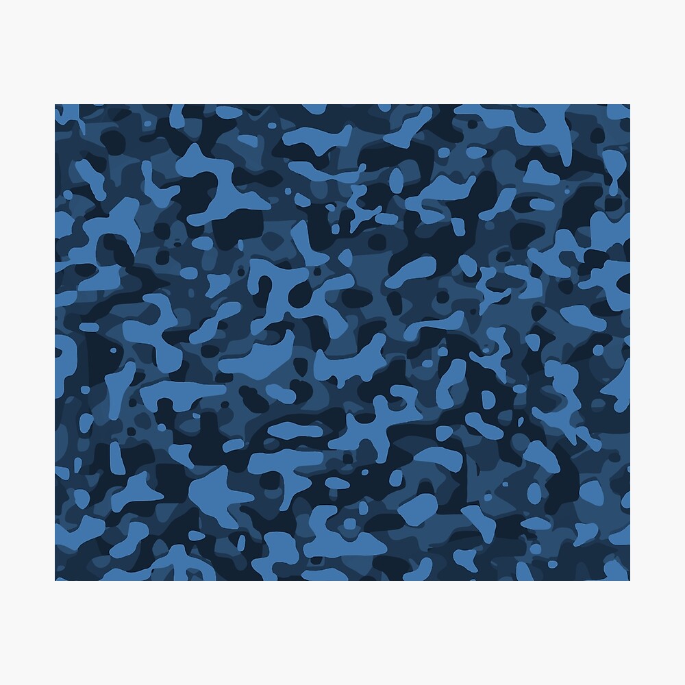 camo blue jeans