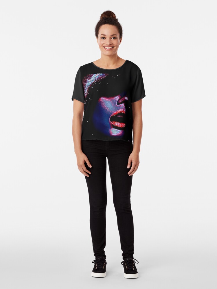 Alternate view of CITY LIGHTS Chiffon Top