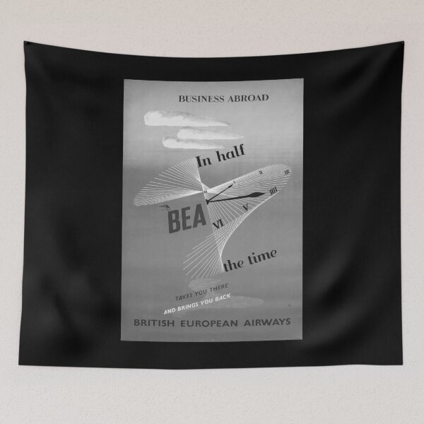 Item preview, Business Abroad Noire vintage travel poster designed and sold by stickart-marek.
