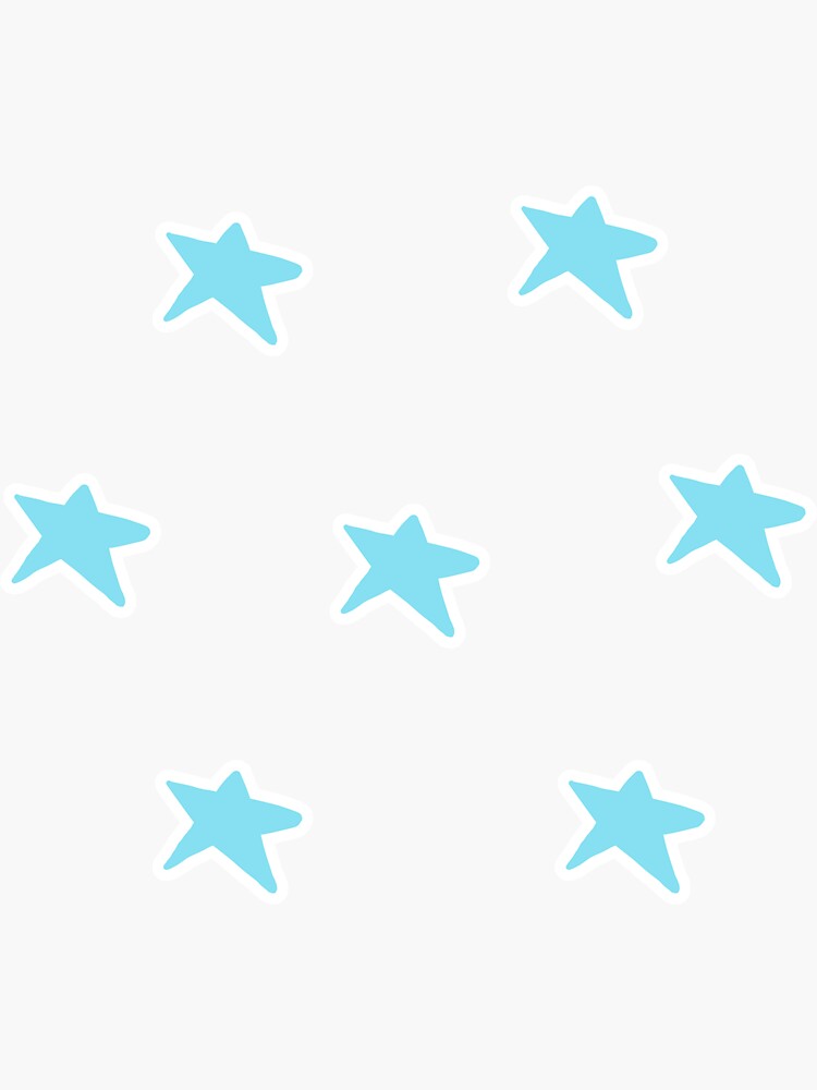 “blue stars sticker pack” Sticker by shaywileyyyy | Redbubble