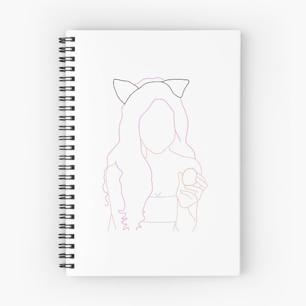 Item preview, Belle Delphine with cat ears cute and simple outline drawing designed and sold by emcazalet.