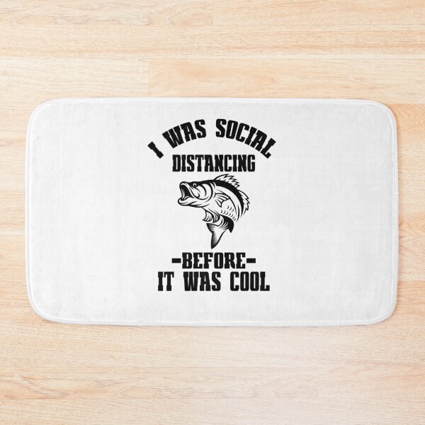 Item preview, I Was Social Distancing Before It Was Cool - Funny Fishing Fisherman Gift designed and sold by sols.