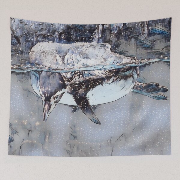 Item preview, Swimming Penguin designed and sold by ReneeKennedy.