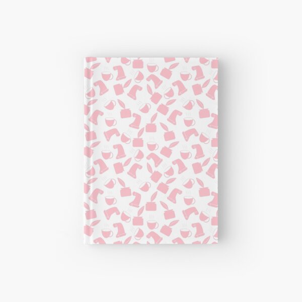 Ink and Quill Writer pattern Pink Hardcover Journal