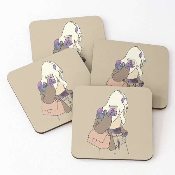 Item preview, Galaxy Caffeine Girl designed and sold by wearandpaper.