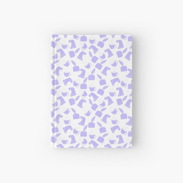 Ink and Quill Writer pattern Purple Hardcover Journal