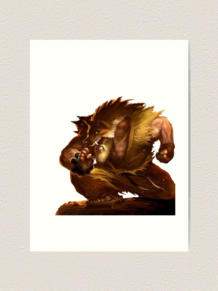 Udyr Black Belt Art Print By Projectblackout Redbubble