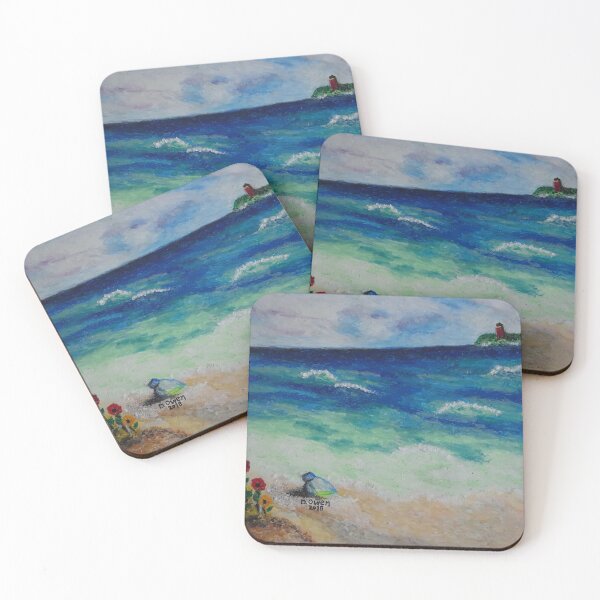Item preview, Beach on Peg Leg Island designed and sold by DabbysArt.