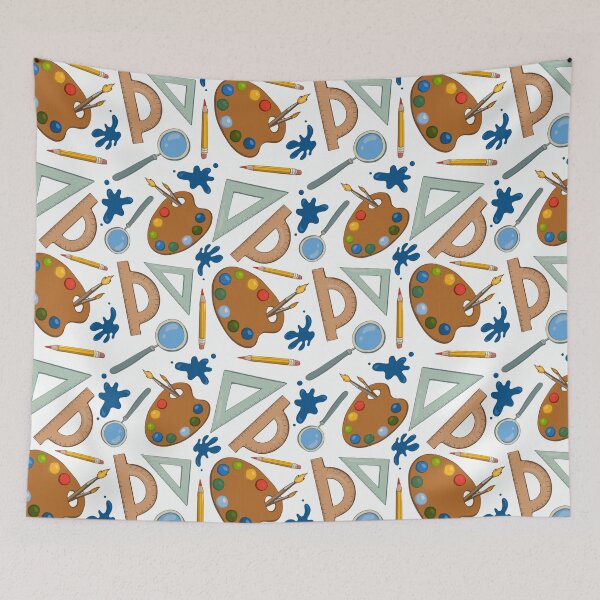 Item preview, School collection. Print with school supplies designed and sold by AstraDesign.