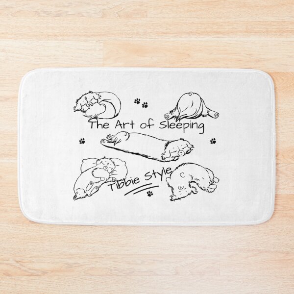 Item preview, The Art of Sleeping, Tibbie Style! A Tibbie Tales Comic Funny Dog Design designed and sold by Monica C. Webster.