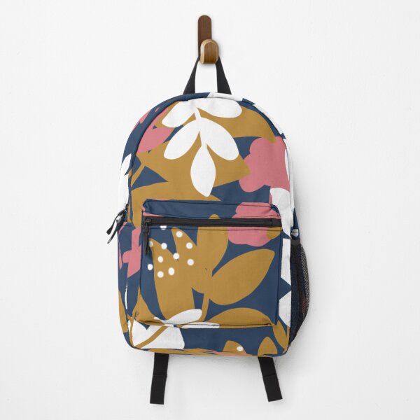 Item preview, Navy Foliage Floral Print  designed and sold by JnetLively.