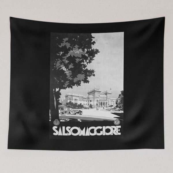 Item preview, Salsomaggiore Noire vintage travel poster designed and sold by stickart-marek.