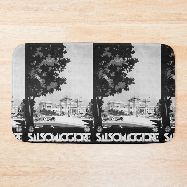 Item preview, Salsomaggiore Noire vintage travel poster designed and sold by stickart-marek.